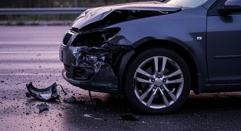 Motocyklista „wystrzelony” w powietrze: dramatyczny wypadek na Nowohuckiej