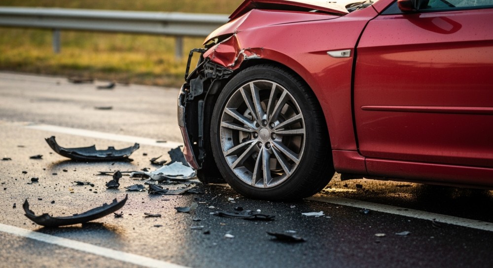 Poważny wypadek w Gaju: cztery osoby ranne po zderzeniu autobusu z ciężarówką