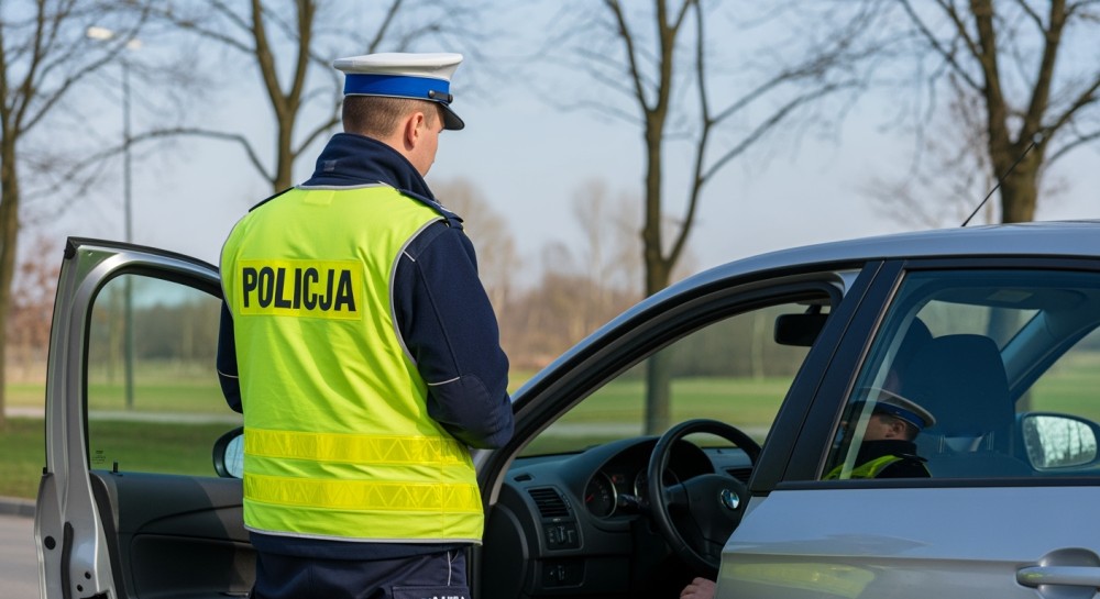 Pijany kierowca z rodziną w aucie – dramat na parkingu w Łękach!