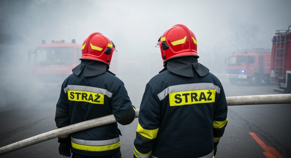 Krakowscy strażacy w akcji: gaszą pożar w Puszczy Solskiej