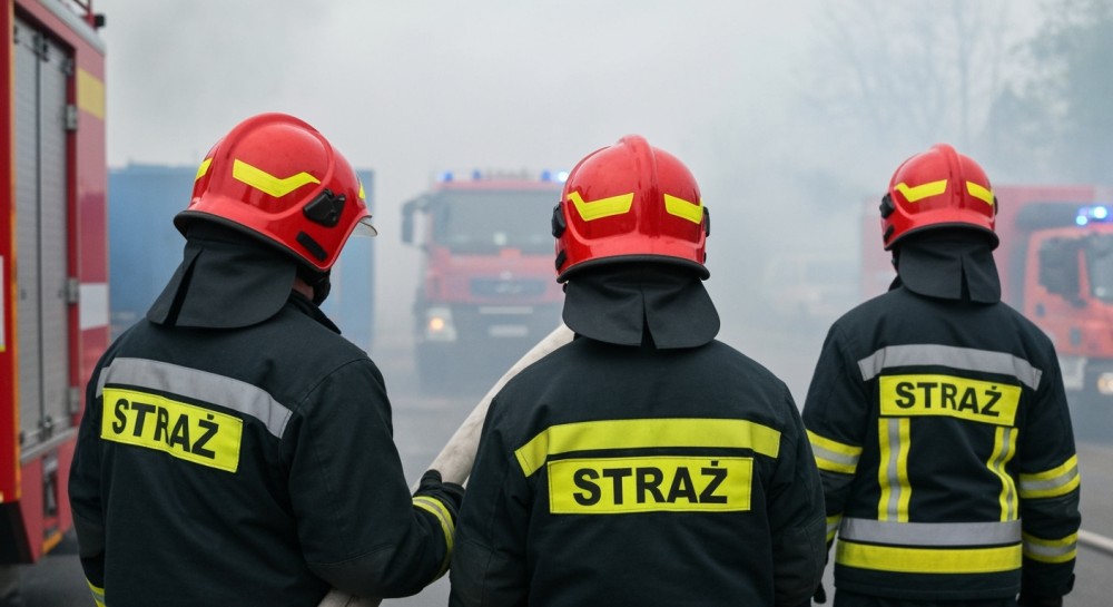 Policjanci uratowali zabudowania przed pożarem ścierniska